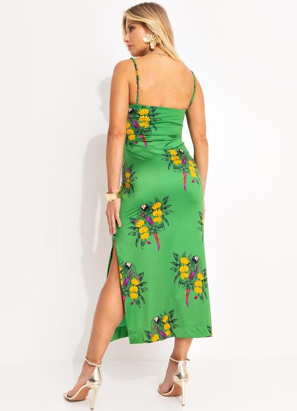 Farm - Vestido Midi Rio Maracana Verde 2