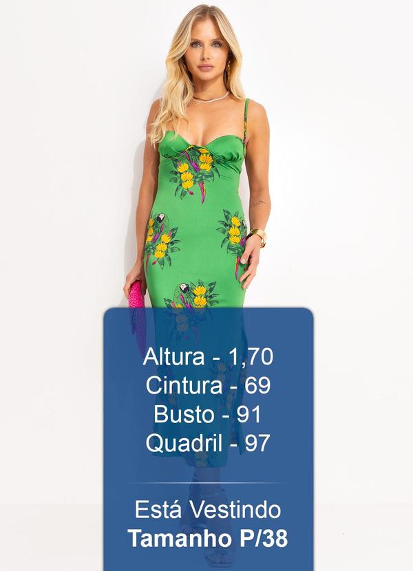 Farm - Vestido Midi Rio Maracana Verde 6