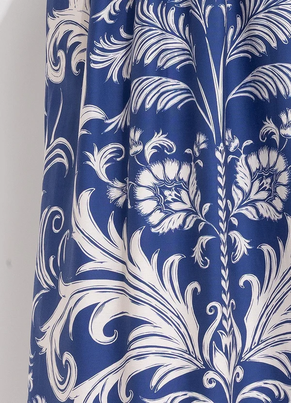 Farm - Vestido Midi sem Alças Santorini Azul 6