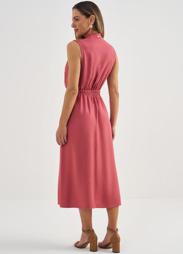 Principessa - Vestido Midi sem Manga Rosa Terracota Brena 2