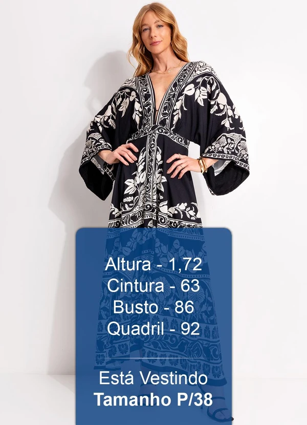 Farm - Vestido Midi Sintra Preto 5