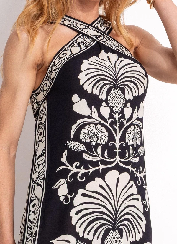 Farm - Vestido Midi Sintra Preto 5