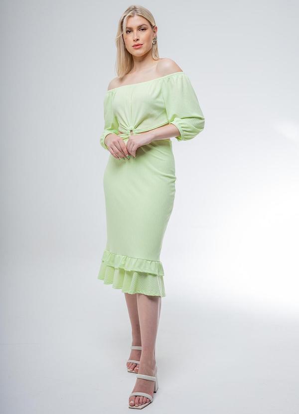 Misiss - Vestido Midi Tami Verde