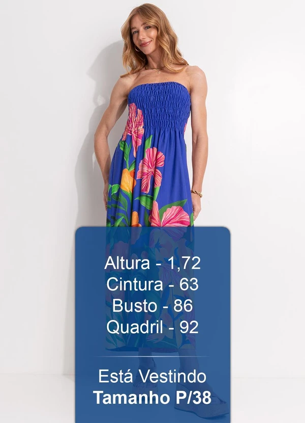 Farm - Vestido Midi Tarsila Azul 6
