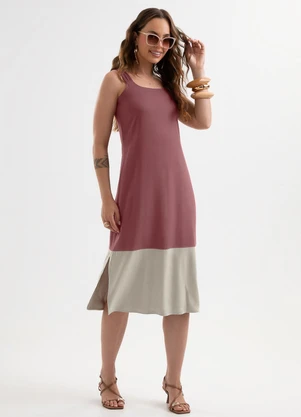 Cativa - Vestido Midi Texturizado Vermelho Escuro - CATIVA