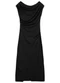 Enfim - Vestido Midi Transpassado Vermelho - variação: Preto