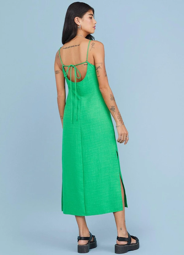 Authoria - Vestido Midi Verde Cyber Verde 2
