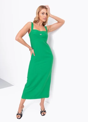 Colcci - Vestido Midi Verde - COLCCI
