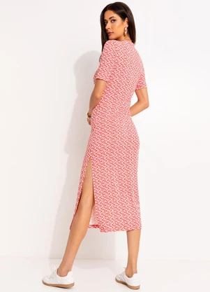 Colcci - Vestido Midi Vermelho - COLCCI