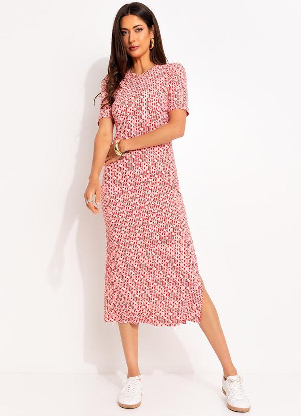 Colcci - Vestido Midi Vermelho