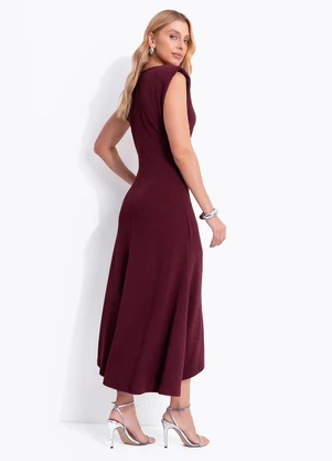 Colcci - Vestido Midi Vermelho - COLCCI