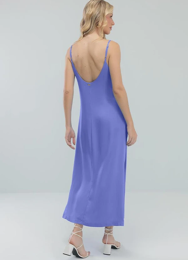 Angel - Vestido Midi Viscose Azul 3