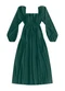 Angel - Vestido Midi Viscose Marrom - variação: Bordo