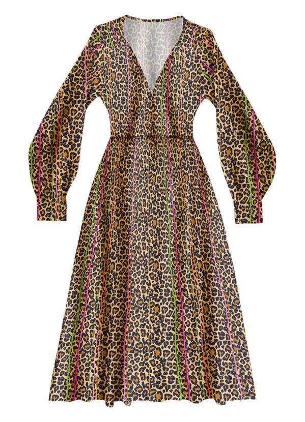 Angel - Vestido Midi Viscose Estampado 3