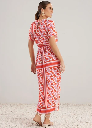 Angel - Vestido Midi Viscose  Estampado  - ANGEL