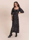 Angel - Vestido Midi Viscose Lurex Preto - variação: Preto