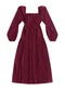 Angel - Vestido Midi Viscose Marrom - variação: Vermelho