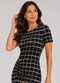 Infinita Cor - Vestido Midi Viscotorcion Rotativo Preto - variação: Preto