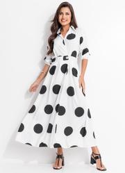 Vestido Po Branco Em Alfaitaria de Polister