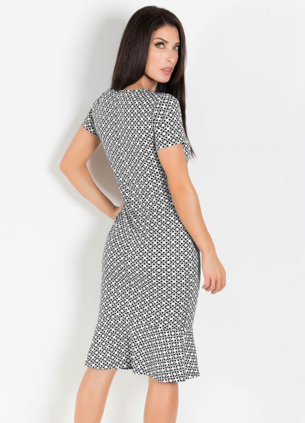 Rosalie - Vestido  Estampado com Babado 2