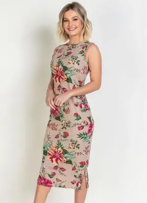 Rosalie - Vestido  Floral com Babado - ROSALIE