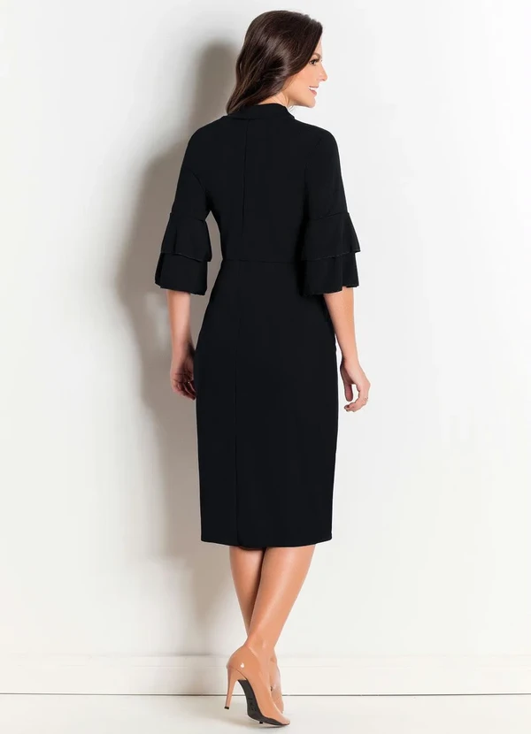 Rosalie - Vestido  Preto com Babados 5