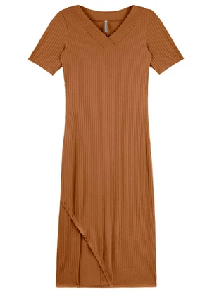 Outlet - Vestido New Style Adulto Feminino Marrom - OUTLET
