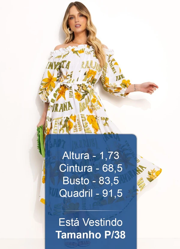 Farm - Vestido Ombro a Ombro Amarelo 5