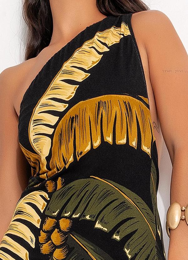 Farm - Vestido Ombro Só Itacaré Coqueiro Preto 4