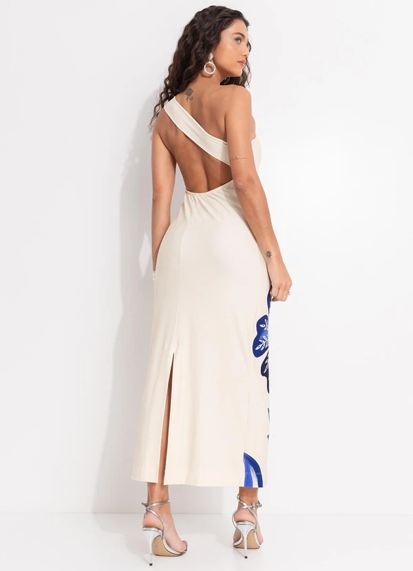 Farm - Vestido Ombro Só Paraíso Bege 2