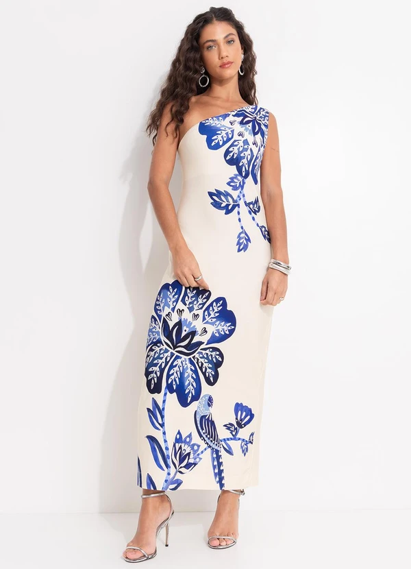 Farm - Vestido Ombro Só Paraíso Bege 3