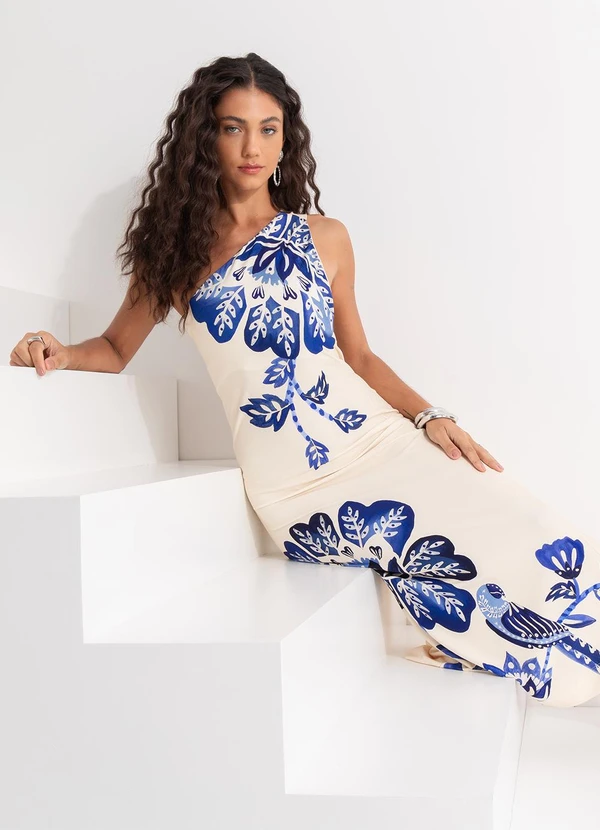 Farm - Vestido Ombro Só Paraíso Bege 4