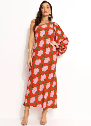 Farm - Vestido Ombro Só Vermelho - FARM