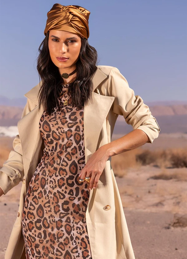 Quintess - Vestido Onça em Tule 18