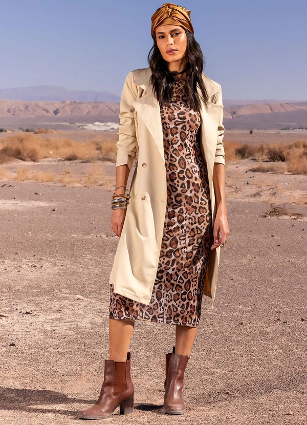 Quintess - Vestido Onça em Tule 16