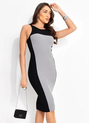 John John - Vestido Otilia Cinza - JOHN JOHN