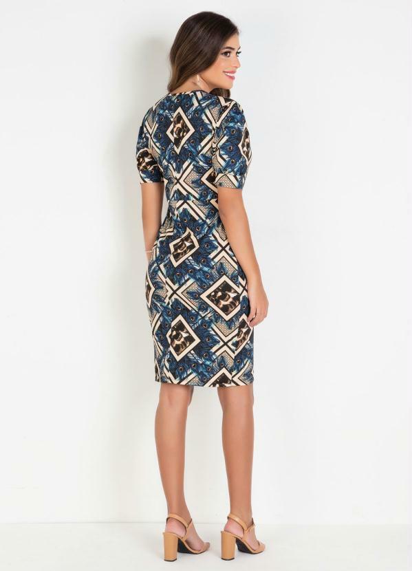 Rosalie - Vestido Penas Moda Evangélica com Botões 5