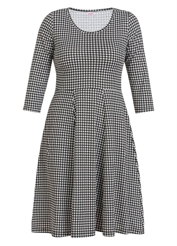 Rosalie - Vestido Pied de Poule Pret Evasê 12