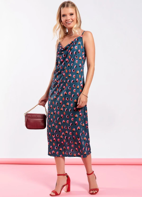 Moda Pop - Vestido Pinceladas em Jersey Acetinado 3