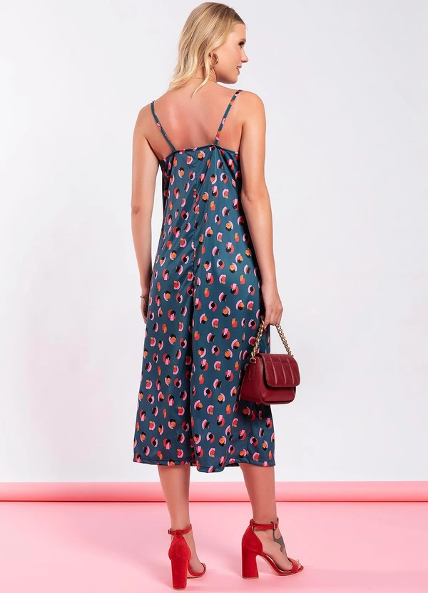 Moda Pop - Vestido Pinceladas em Jersey Acetinado 5