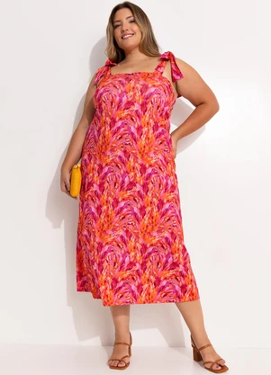 Quintess - Vestido Pinceladas em Malha Fria - QUINTESS