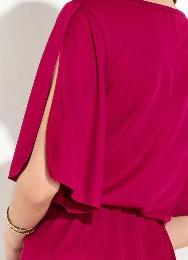 Rosalie - Vestido Pink com Abertura Mga 4