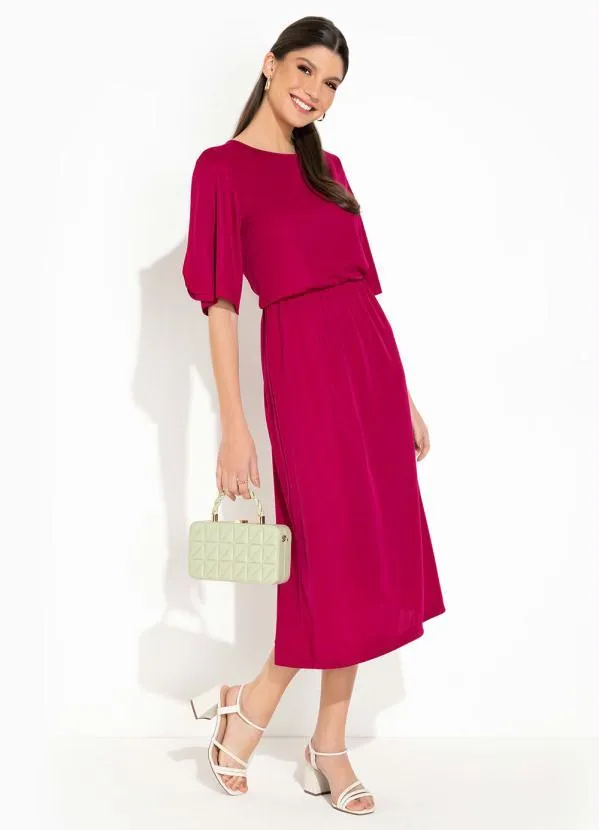 Rosalie - Vestido Pink com Abertura Mga 5