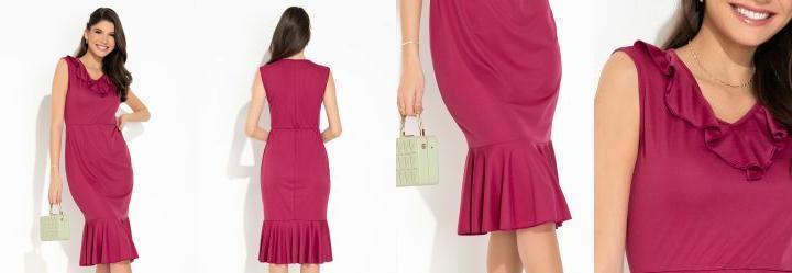 Vestido Pink com Babado