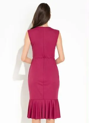 Rosalie - Vestido Pink com Babado - ROSALIE
