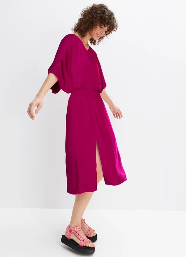 bonprix - Vestido Pink em Tecido Texturizado 3