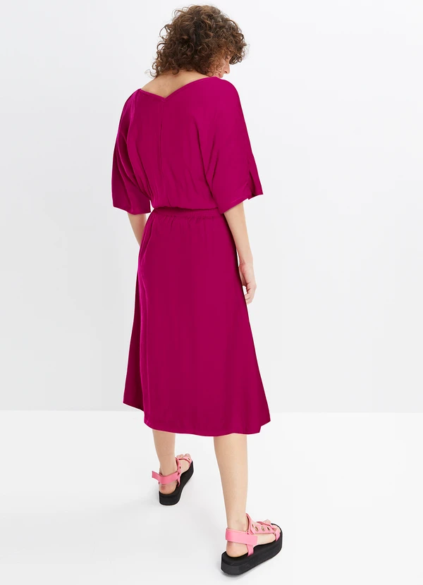 bonprix - Vestido Pink em Tecido Texturizado 4