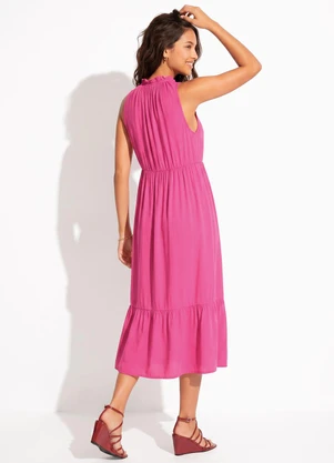 bonprix - Vestido Pink em Viscose Plana - BONPRIX