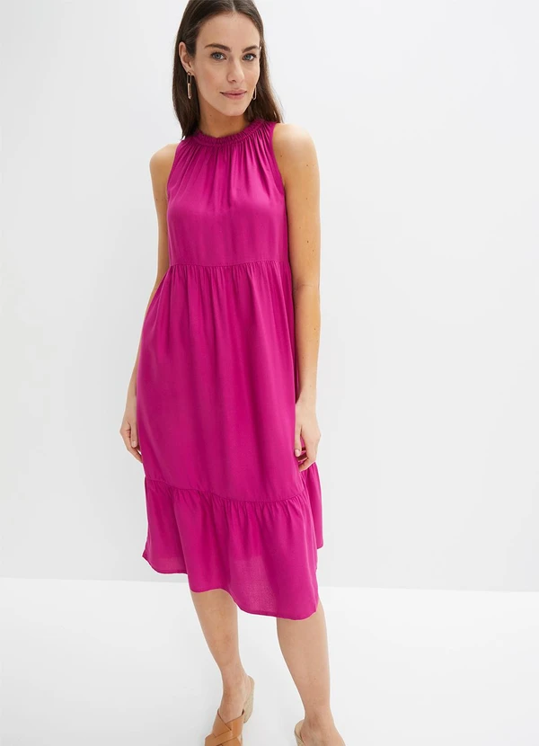 bonprix - Vestido Pink em Viscose Plana 3