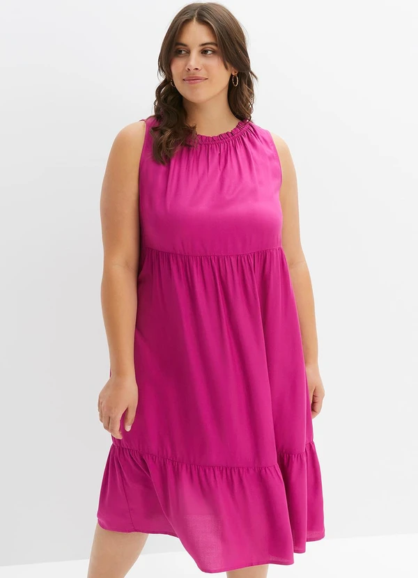 bonprix - Vestido Pink em Viscose Plana 6